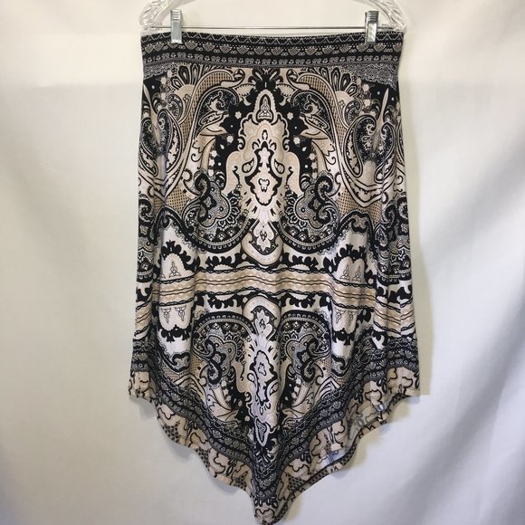 INC International Concepts asymmetrical skirt - Picture 3 of 8